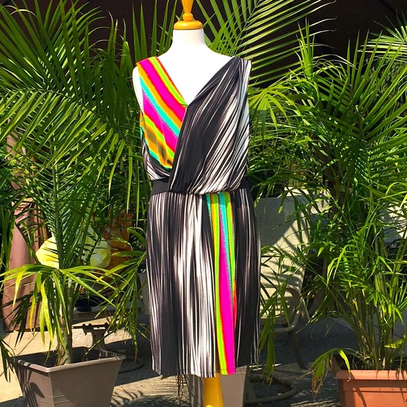Rainbow midi dress - Picture 1 of 3